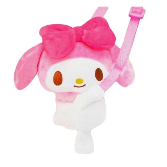 SALE !!Sanrio Bunny  My Melody Soft Plush Shoulder/Crossbody Small Coin Pochette - Picture 6 of 7